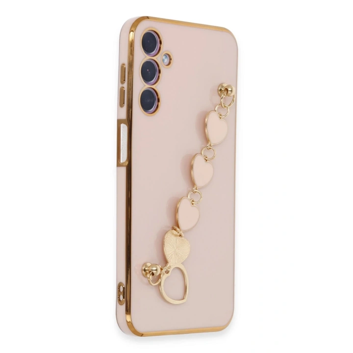 BFS Samsung Galaxy A24 4G Kılıf Esila Silikon - Pudra