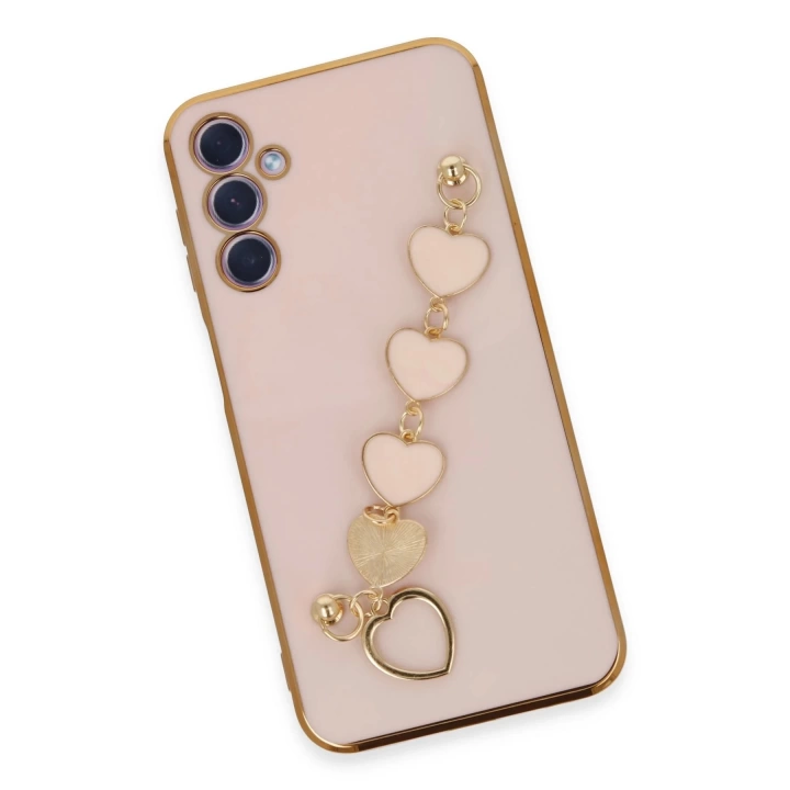 BFS  Samsung Galaxy A24 4G Kılıf Esila Silikon - Pudra