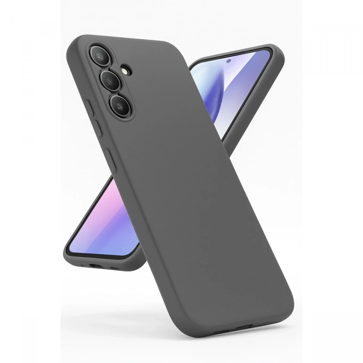 BFS  Samsung Galaxy A24 4G Kılıf First Silikon - Gri