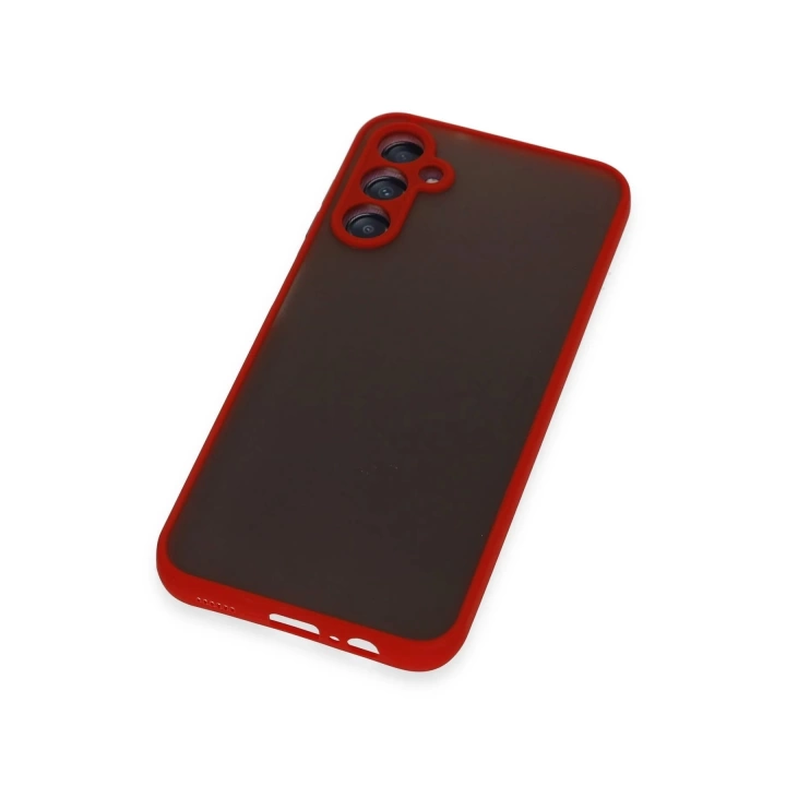 BFS  Samsung Galaxy A24 4G Kılıf Montreal Silikon Kapak - Kırmızı