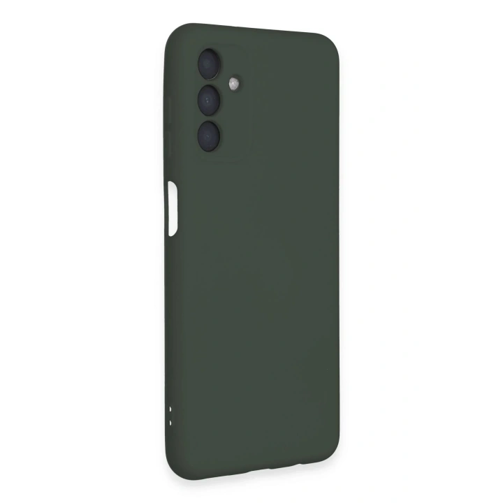 BFS  Samsung Galaxy A24 4G Kılıf Nano içi Kadife Silikon - Koyu Yeşil