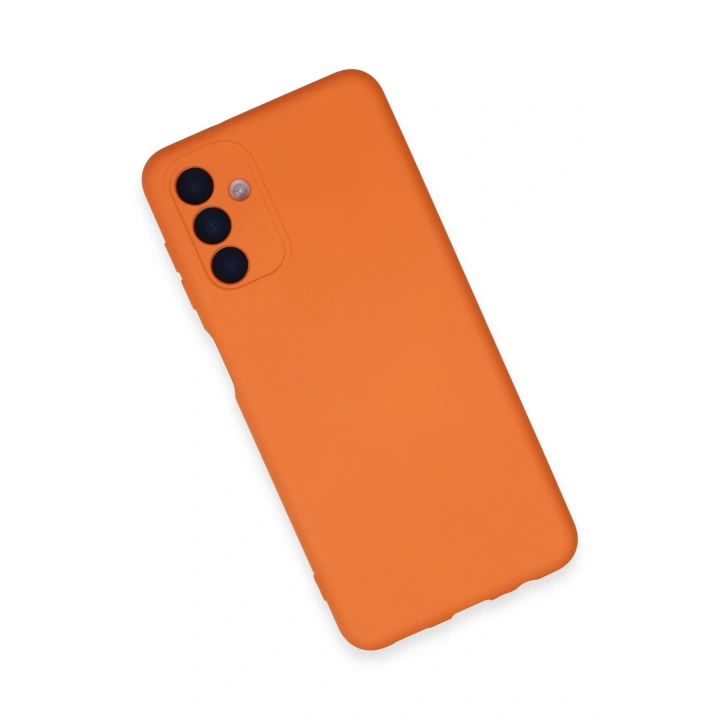 BFS  Samsung Galaxy A24 4G Kılıf Nano içi Kadife Silikon - Turuncu