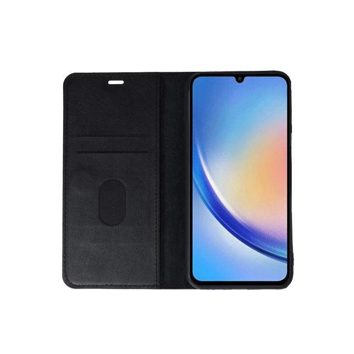 BFS  Samsung Galaxy A24 4G Kılıf Trend S Plus Kapaklı Kılıf - Siyah