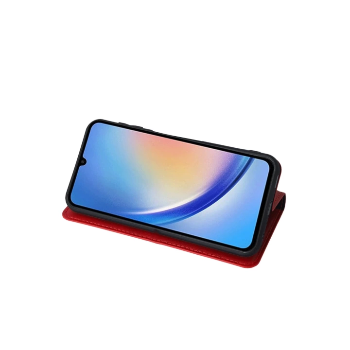 BFS  Samsung Galaxy A24 4G Kılıf Trend S Plus Kapaklı Kılıf - Taba
