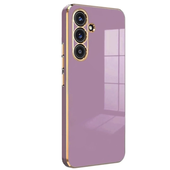 BFS  Samsung Galaxy A24 4G Kılıf Volet Silikon - Mor