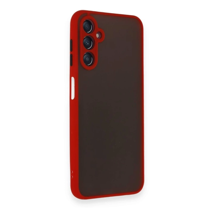 BFS  Samsung Galaxy A25 5G Kılıf Montreal Silikon Kapak - Kırmızı