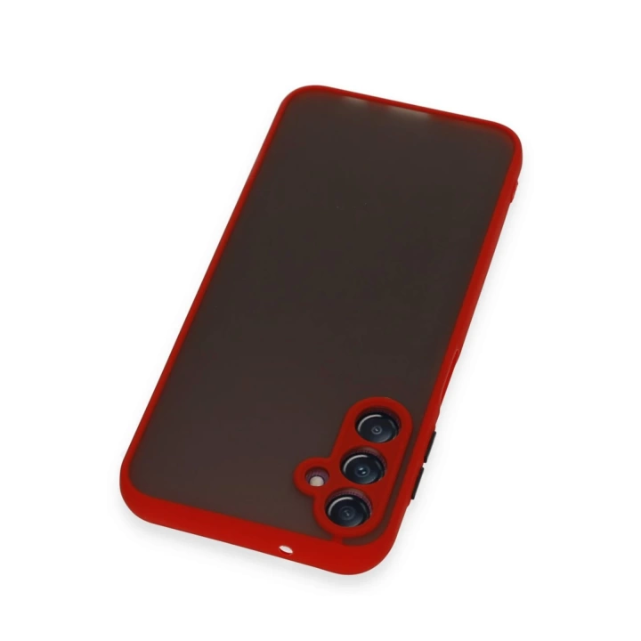 BFS  Samsung Galaxy A25 5G Kılıf Montreal Silikon Kapak - Kırmızı