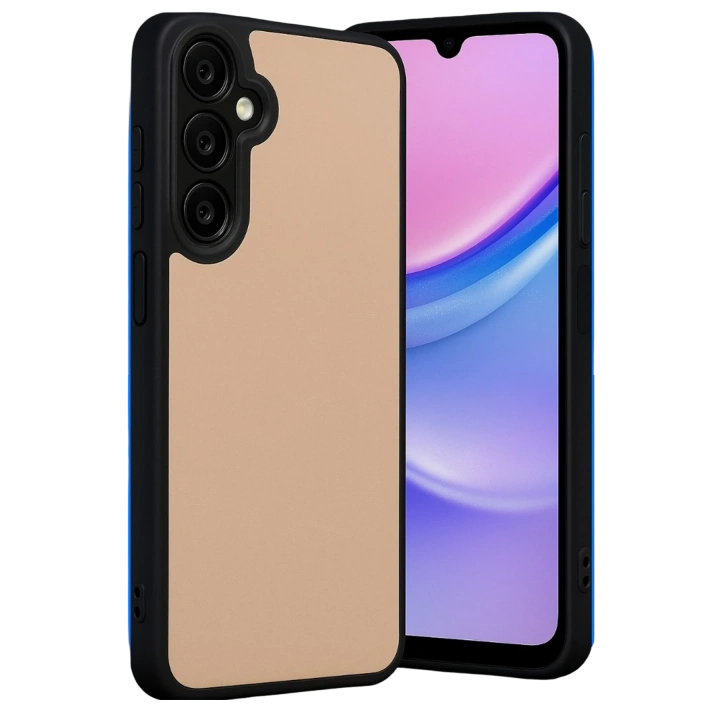 BFS  Samsung Galaxy A26 Kılıf Aras Deri Kapak - Pudra