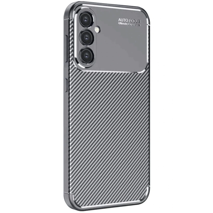 BFS  Samsung Galaxy A26 Kılıf Auto Focus Karbon Kapak - Gri