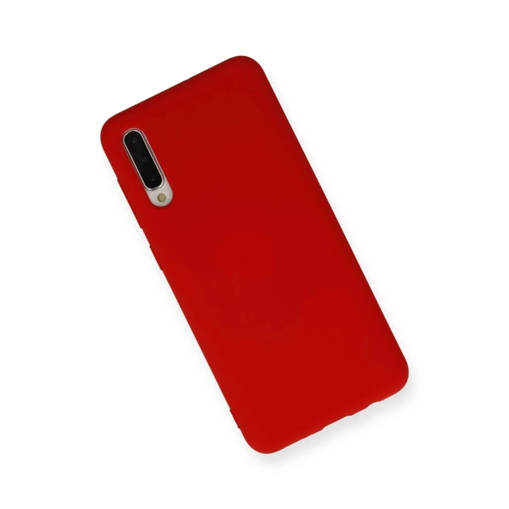 BFS  Samsung Galaxy A30S Kılıf Nano içi Kadife Silikon - Kırmızı