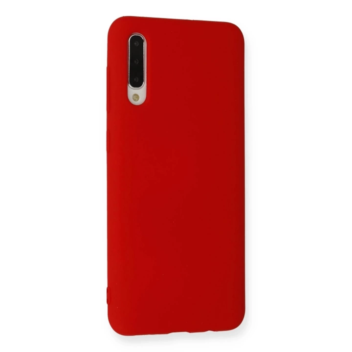 BFS  Samsung Galaxy A30S Kılıf Nano içi Kadife Silikon - Kırmızı