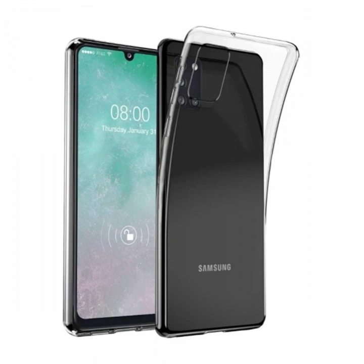BFS  Samsung Galaxy A31 Kılıf Lüx Şeffaf Silikon