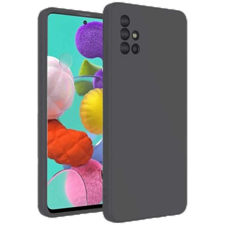 BFS Samsung Galaxy A31 Kılıf Nano içi Kadife Silikon - Gri