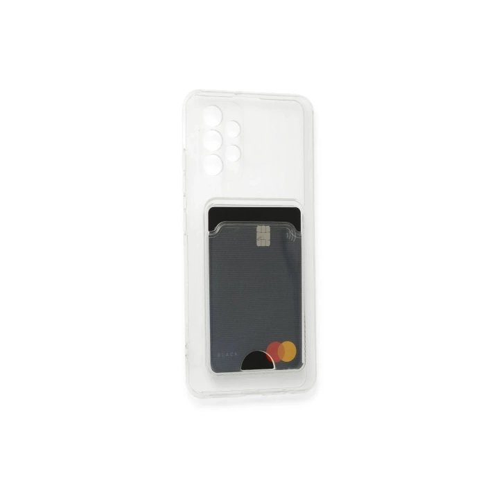 BFS  Samsung Galaxy A32 Kılıf Kart Şeffaf Silikon - Şeffaf