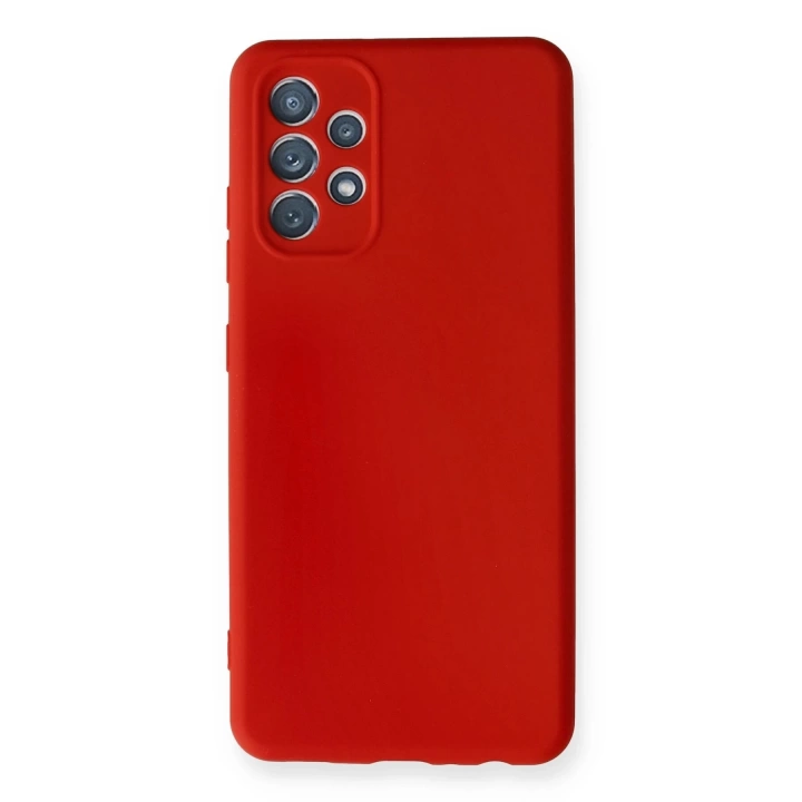 BFS  Samsung Galaxy A32 Kılıf Nano içi Kadife Silikon - Kırmızı