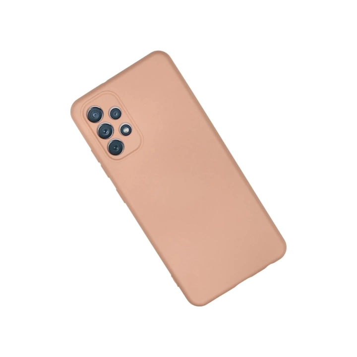 BFS  Samsung Galaxy A32 Kılıf Nano içi Kadife Silikon - Pudra