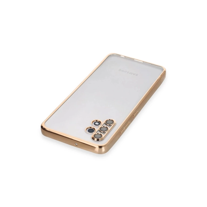 BFS  Samsung Galaxy A32 Kılıf Razer Lensli Silikon - Gold
