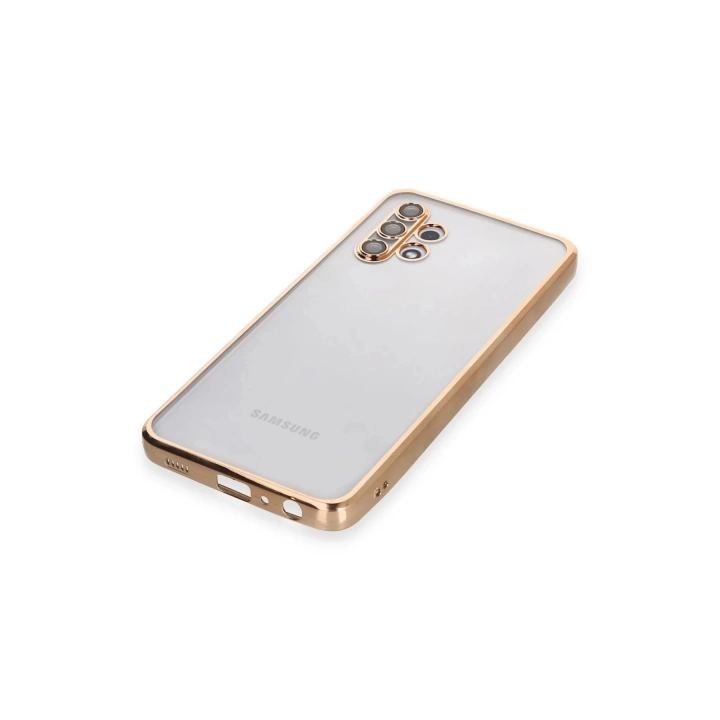 BFS  Samsung Galaxy A32 Kılıf Razer Lensli Silikon - Gold