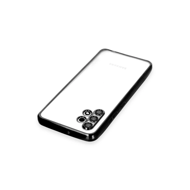 BFS  Samsung Galaxy A32 Kılıf Razer Lensli Silikon - Siyah