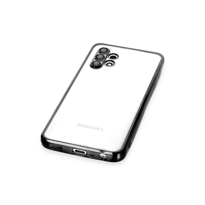 BFS  Samsung Galaxy A32 Kılıf Razer Lensli Silikon - Siyah