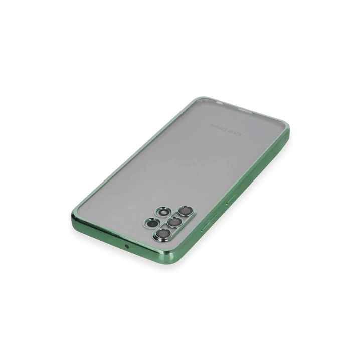 BFS  Samsung Galaxy A32 Kılıf Razer Lensli Silikon - Yeşil