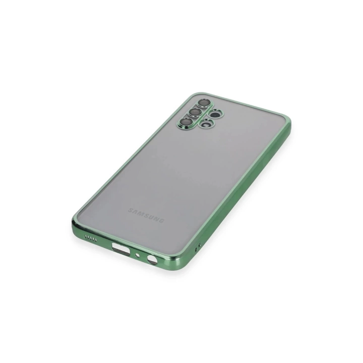 BFS  Samsung Galaxy A32 Kılıf Razer Lensli Silikon - Yeşil