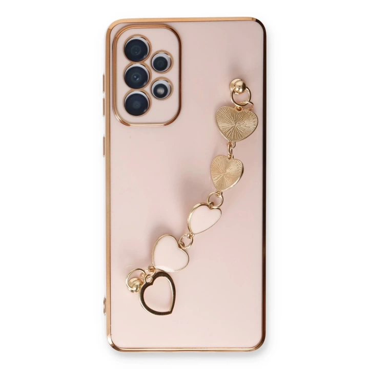 BFS  Samsung Galaxy A33 5G Kılıf Esila Silikon - Pudra