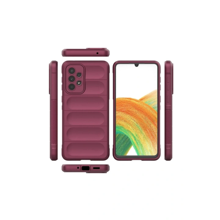 BFS Samsung Galaxy A33 5G Kılıf Optimum Silikon - Bordo