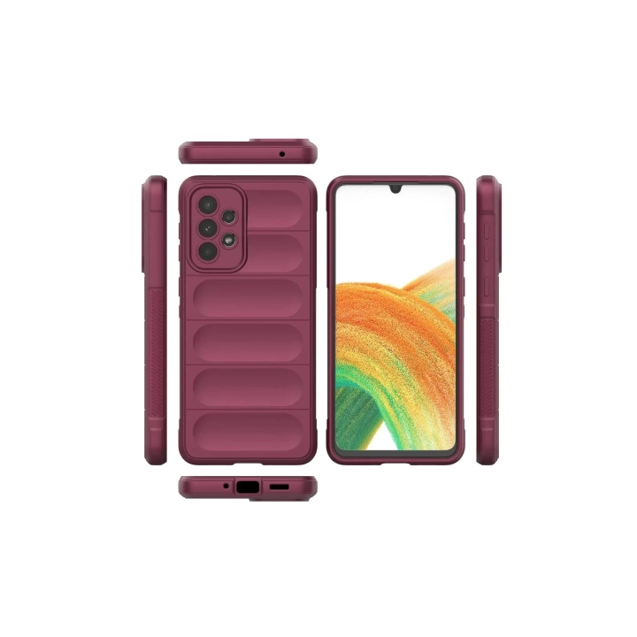 BFS  Samsung Galaxy A33 5G Kılıf Optimum Silikon - Bordo