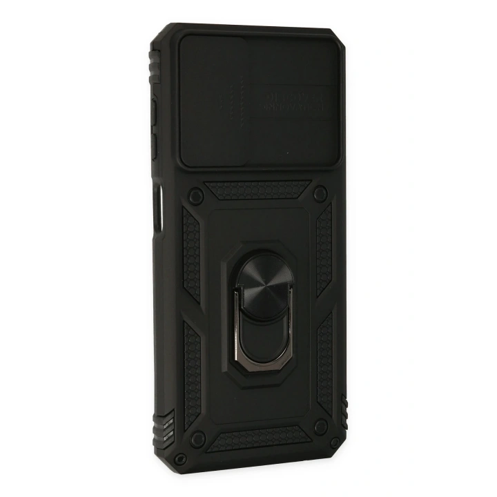 BFS  Samsung Galaxy A33 5G Kılıf Pars Lens Yüzüklü Silikon - Siyah