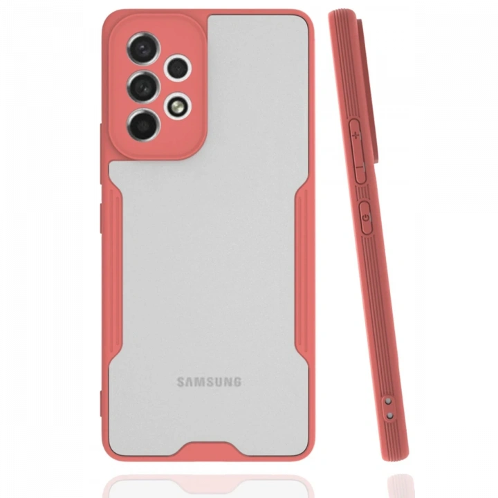 BFS  Samsung Galaxy A33 5G Kılıf Platin Silikon - Pembe