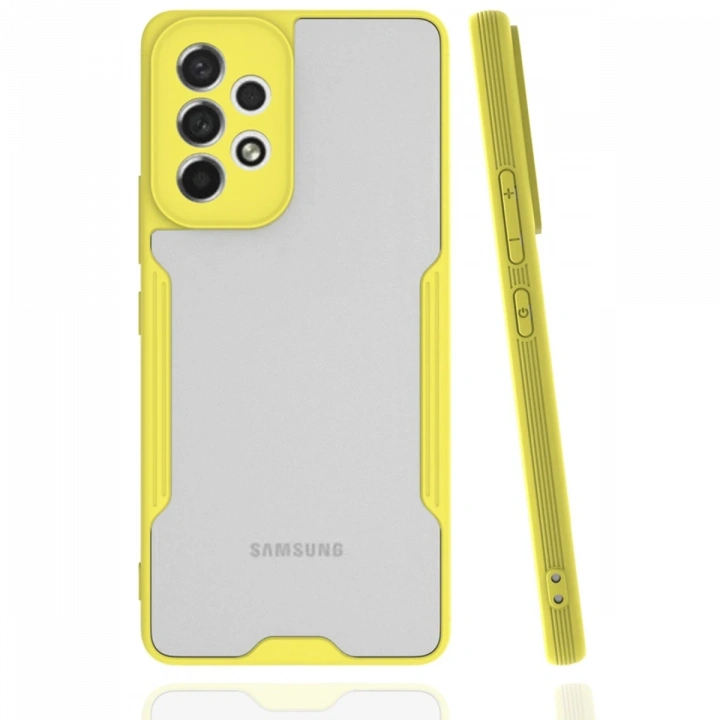 BFS  Samsung Galaxy A33 5G Kılıf Platin Silikon - Sarı