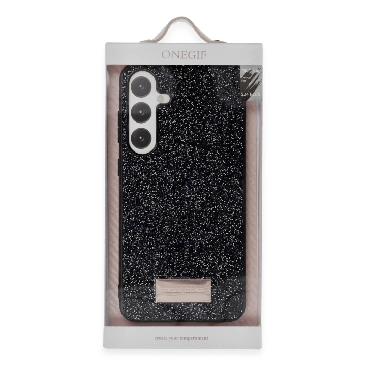 BFS  Samsung Galaxy A34 5G Bright Simli Kapak - Derin Mor