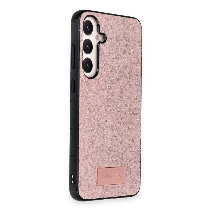 BFS  Samsung Galaxy A34 5G Bright Simli Kapak - Pembe