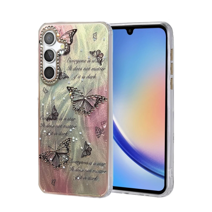 BFS Samsung Galaxy A34 5G Kılıf Blade Aynalı Desenli Kapak - Desen 6