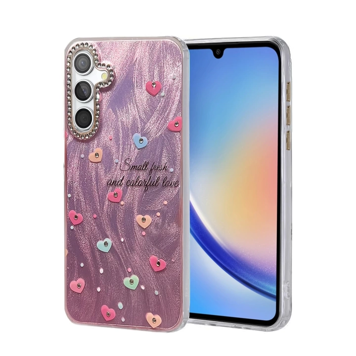 BFS Samsung Galaxy A34 5G Kılıf Blade Aynalı Desenli Kapak - Desen 8