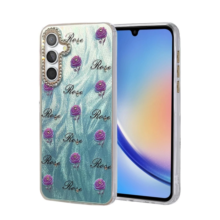 BFS Samsung Galaxy A34 5G Kılıf Blade Aynalı Desenli Kapak - Desen 9