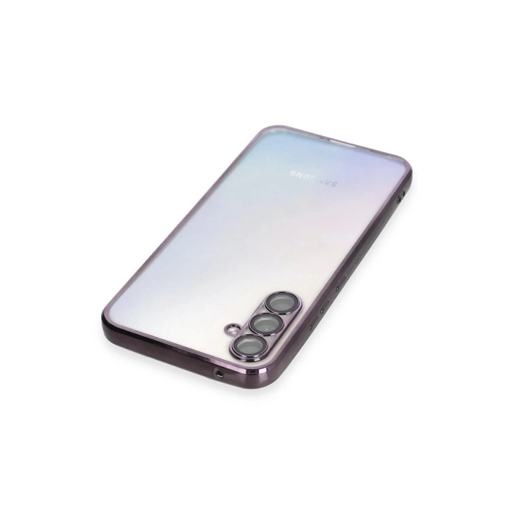 BFS Samsung Galaxy A34 5G Kılıf Lensli Silikon - Mor