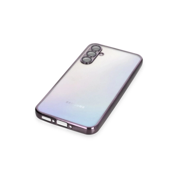 BFS Samsung Galaxy A34 5G Kılıf Lensli Silikon - Mor