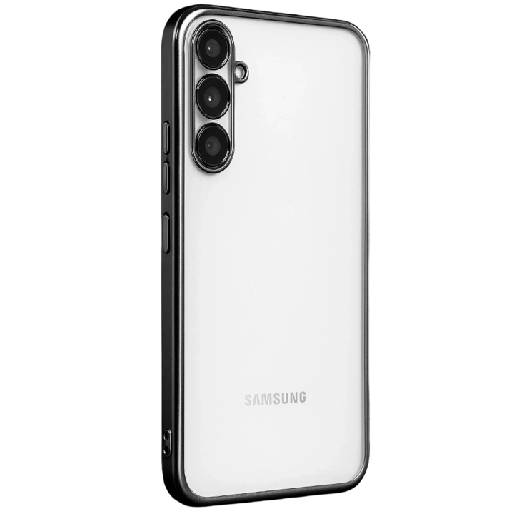BFS  Samsung Galaxy A34 5G Kılıf  Lensli Silikon - Siyah