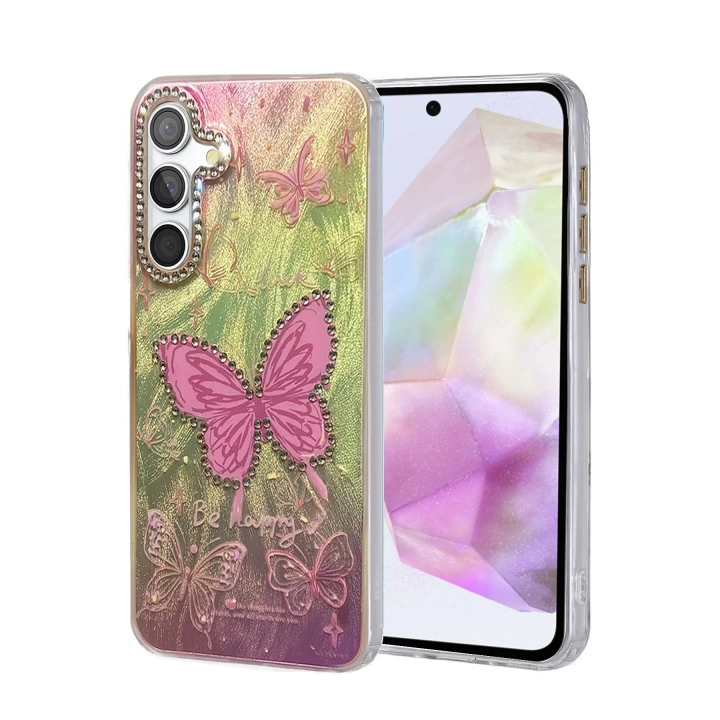 BFS Samsung Galaxy A35 5G Kılıf Blade Aynalı Desenli Kapak - Desen 5