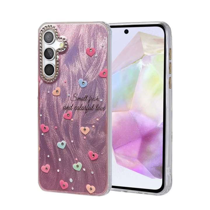 BFS Samsung Galaxy A35 5G Kılıf Blade Aynalı Desenli Kapak - Desen 8