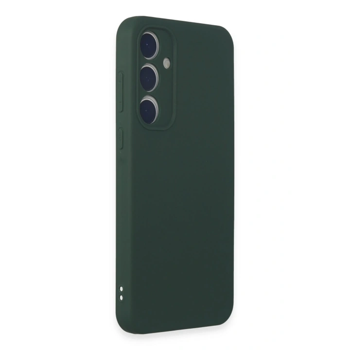BFS  Samsung Galaxy A35 5G Kılıf First Silikon - Koyu Yeşil