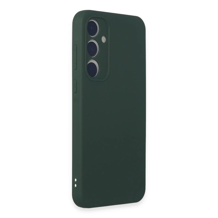 BFS  Samsung Galaxy A35 5G Kılıf First Silikon - Koyu Yeşil