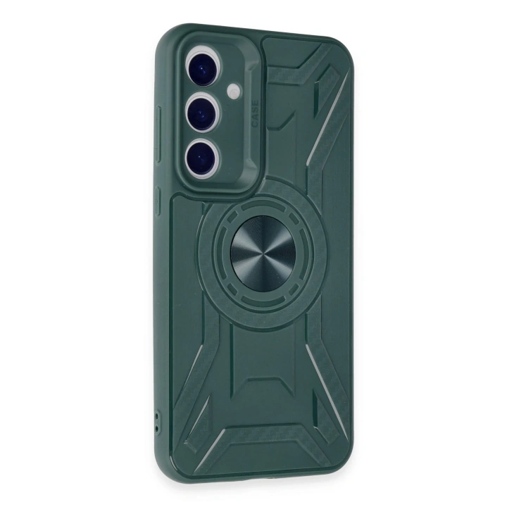 BFS  Samsung Galaxy A35 5G Kılıf Lincoln Silikon - Koyu Yeşil