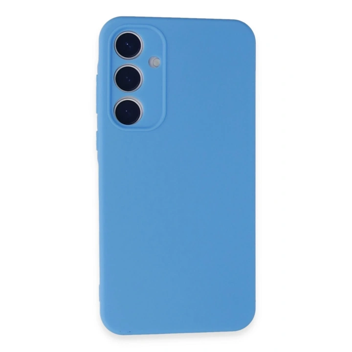 BFS  Samsung Galaxy A35 5G Kılıf Nano içi Kadife Silikon - Mavi