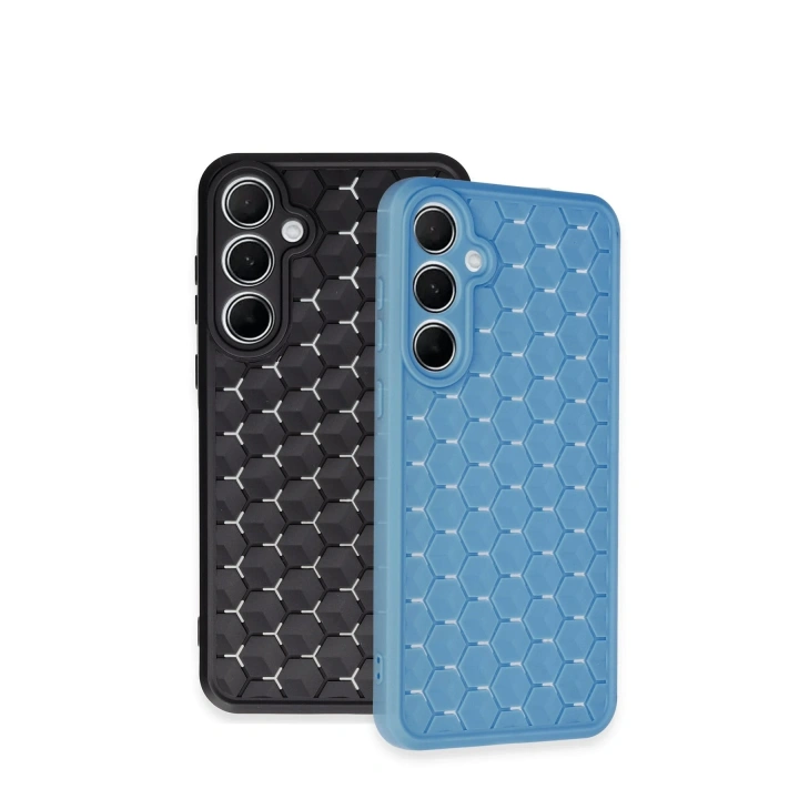 BFS  Samsung Galaxy A35 5G Kılıf Petek Silikon Kapak - Kırmızı