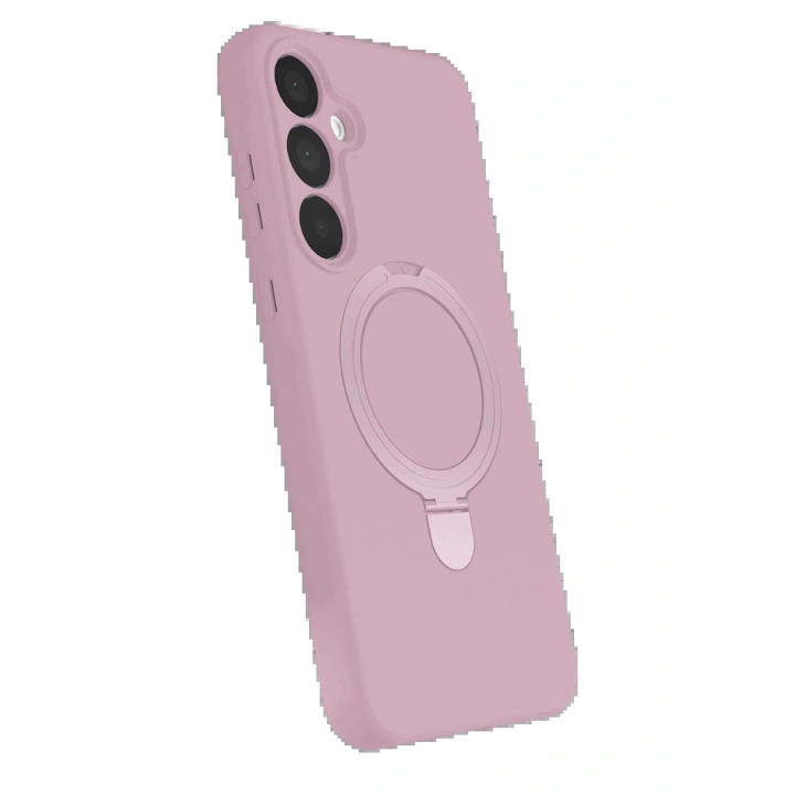 BFS Samsung Galaxy A35 5G Regal Magsafe Standlı Kapak - Açık Pembe