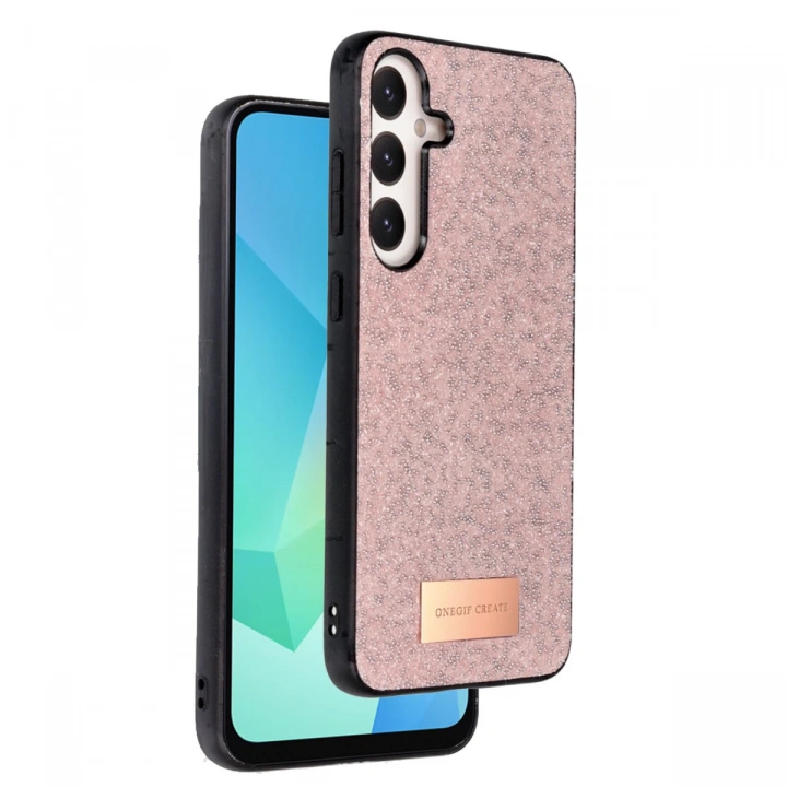 BFS  Samsung Galaxy A36 Bright Simli Kapak - Pembe