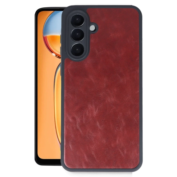 BFS  Samsung Galaxy A36 Kılıf Aras Deri Kapak - Bordo